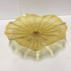 Hand Blown Murano Glass Wall Plates Yellow Color D12Inches - BeyPan