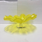 Hand Blown Murano Glass Wall Plates Yellow Color D12Inches - BeyPan