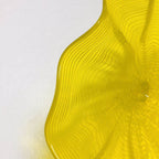 Hand Blown Murano Glass Wall Plates Yellow Color D12Inches - BeyPan