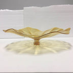 Hand Blown Murano Glass Wall Plates Yellow Color D12Inches - BeyPan