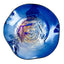 Hand Bowls Glass Blue Pattern Murano Art Glass Wall Decor Plate D12inches - BeyPan