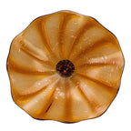 Hand Bowls Glass Brown Pattern Murano Art Glass Wall Decor Plate D12inches - BeyPan