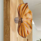 Hand Bowls Glass Brown Pattern Murano Art Glass Wall Decor Plate D12inches - BeyPan