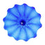 Hand Bowls Glass Light Blue Murano Art Glass Wall Decor Plate D12inches - BeyPan