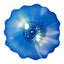 Hand Bowls Glass Wall Blue Murano Art Glass Wall Decor Plate D12inches - BeyPan