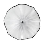 Hand Bowls Glass Wall Milky white with black wrap Murano Art Glass Wall Decor Plate D12inches - BeyPan
