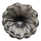 Hand Bowls Glass Wall Smoke Gray Murano Art Glass Wall Decor Plate D12inches - BeyPan