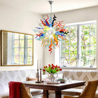 Kaleidoscope Rainbow Murano Style Blown Glass Chandelier - BeyPan