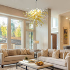 Luxury Blown Murano Glass Chandelier - Modern Amber Lighting - BeyPan