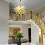Luxury Blown Murano Glass Chandelier - Modern Amber Lighting - BeyPan