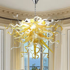 Luxury Blown Murano Glass Chandelier - Modern Amber Lighting - BeyPan