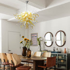 Luxury Blown Murano Glass Chandelier - Modern Amber Lighting - BeyPan