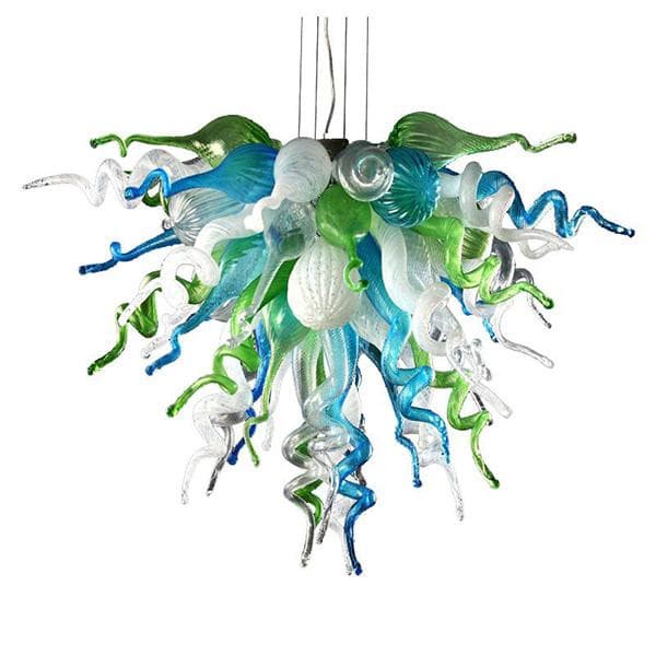Luxury Chihuly Style Blown Glass Chandelier – Multicolor Murano Style Art Lighting - BeyPan