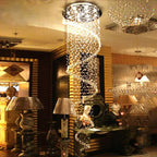 Luxury Modern Chandelier Stainless Steel Canopy Crystal Pendants Drops - BeyPan