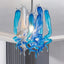 Miniature Designed Murano Style Glass Blue And White Pendant - BeyPan