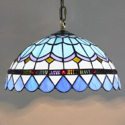 Tiffany style glass pendant light