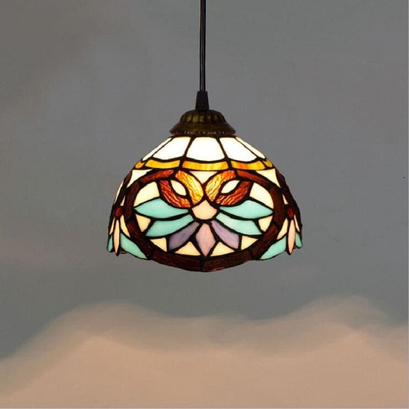 Tiffany stained glass hanging light