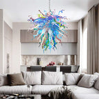 Modern Artistic Blown Glass Chandelier Aurora Burst - BeyPan