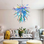 Modern Artistic Blown Glass Chandelier Aurora Burst - BeyPan