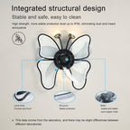 Modern Black Flush Mount Ceiling Fan with Light & Remote - BeyPan