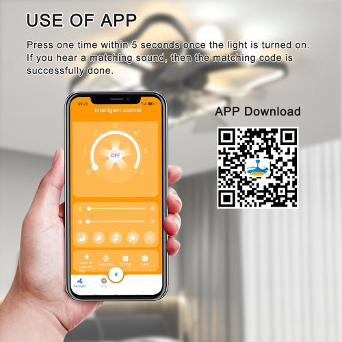 Modern Black Flush Mount Ceiling Fan with Light & Remote - BeyPan