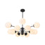 Modern Black Opal Glass Globe Sputnik Chandelier - BeyPan