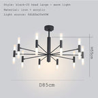 Modern Chandelier Retro Revival LED Ceiling Light - BeyPan