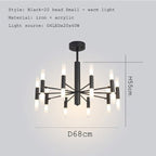 Modern Chandelier Retro Revival LED Ceiling Light - BeyPan