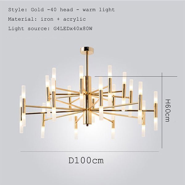 Modern Chandelier Retro Revival LED Ceiling Light - BeyPan