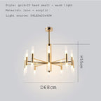 Modern Chandelier Retro Revival LED Ceiling Light - BeyPan