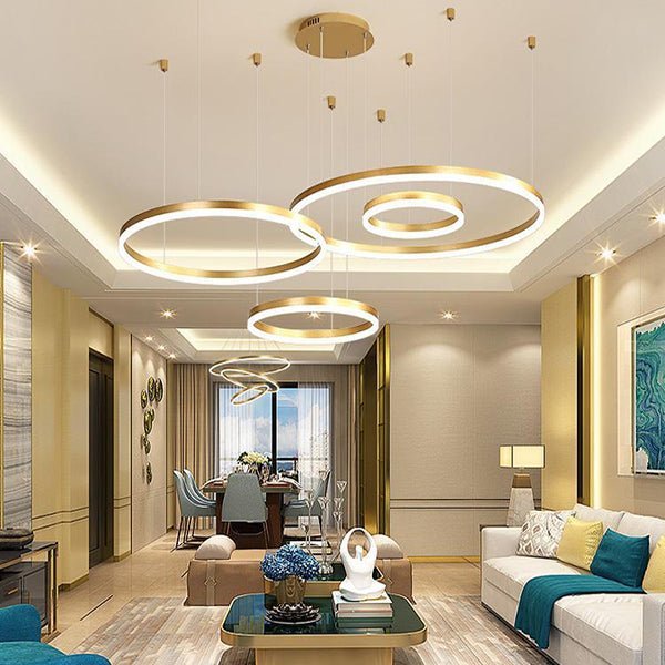 Modern Chandelier Wheels Shape Geometric Layout - BeyPan Hauptbild