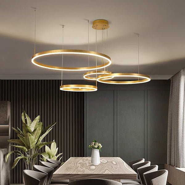 Modern Chandelier Wheels Shape Geometric Layout - BeyPan