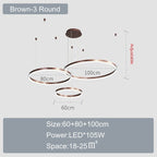 Modern Chandelier Wheels Shape Geometric Layout - BeyPan
