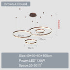 Modern Chandelier Wheels Shape Geometric Layout - BeyPan