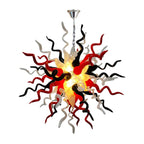 Modern Chihuly Style Glass Chandelier Moderate Size Colorful - BeyPan