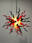 Modern Chihuly Style Glass Chandelier Moderate Size Colorful - BeyPan