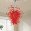 Modern Hand Blown Glass Chandelier - Passionate Flame Artistic Lighting - BeyPan