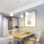 Modern Minimalist Chandelier With LED Bulbs For Bedroom - BeyPan