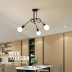 Modern Minimalist Chandelier With LED Bulbs For Bedroom - BeyPan