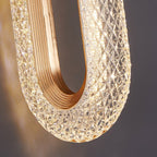 Modern Pendant Light Oval Or Ring Shape Acrylic Crystal Lampshade - BeyPan