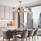 Modern Sputnik Chandelier Branching Glass Bubbles Lampshape - BeyPan