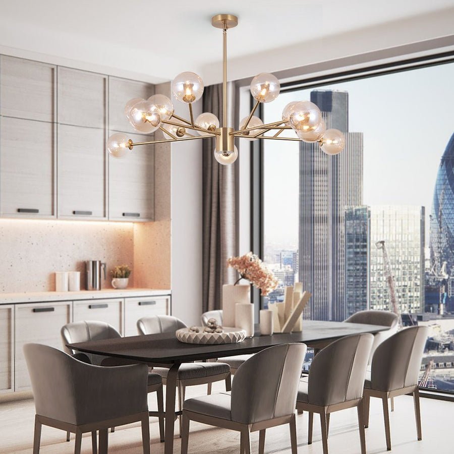 Modern Sputnik Chandelier Branching Glass Bubbles Lampshape - BeyPan