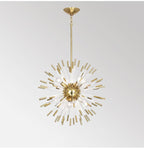 Modern Starburst Crystal Chandelier - Golden Sputnik Pendant Light - BeyPan