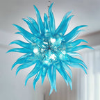 Modern Style Blown Glass Chandelier Aqua Pazzo - BeyPan