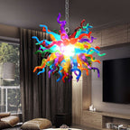 Modern Style Blown Glass Chandelier Carnival Spectrum - BeyPan