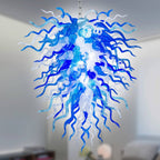 Modern Style Blown Glass Chandelier Crystal Wave - BeyPan