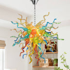 Modern Style Blown Glass Chandelier Fiesta Burst - BeyPan