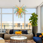 Modern Style Blown Glass Chandelier Fiesta Burst - BeyPan