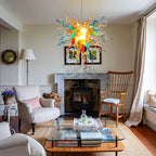 Modern Style Blown Glass Chandelier Fiesta Burst - BeyPan