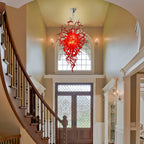 Modern Style Blown Glass Chandelier - Flameheart Artistic Lighting - BeyPan